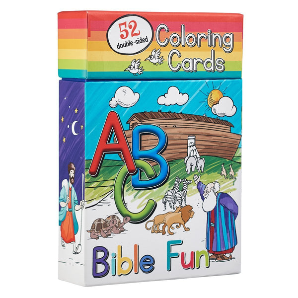 52 ABC Bible Fun Coloring Cards for Kids - Adventacle