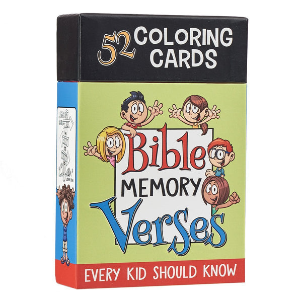 52 Bible Memory Verses Every Kid Should Know Coloring Cards for Kids - Adventacle