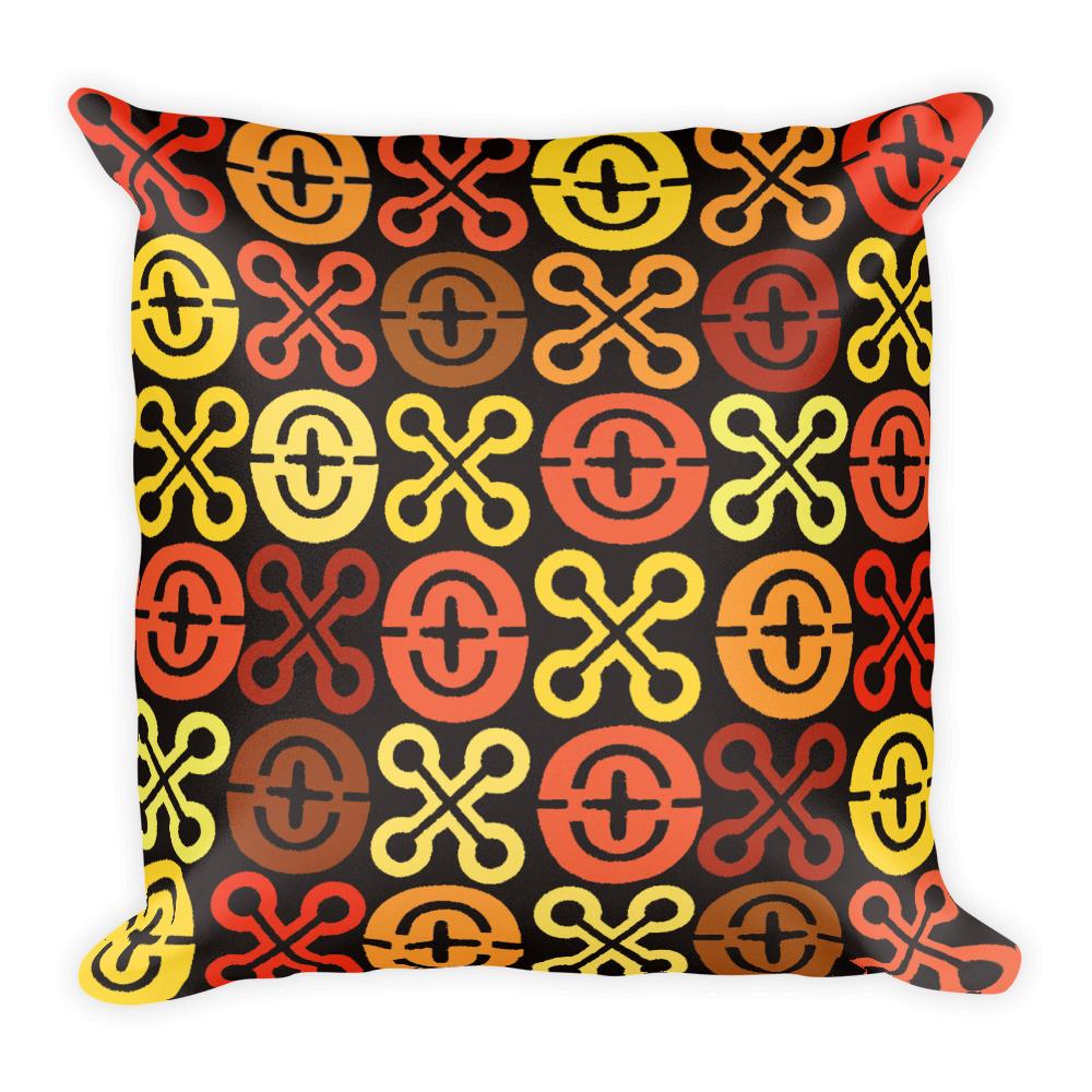 African Patterns Square Pillow - Adventacle