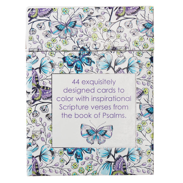 Bible verse coloring cards to color and share - Psalms color cards - stocking stuffer gift - Christian coloring cards - Adventacle