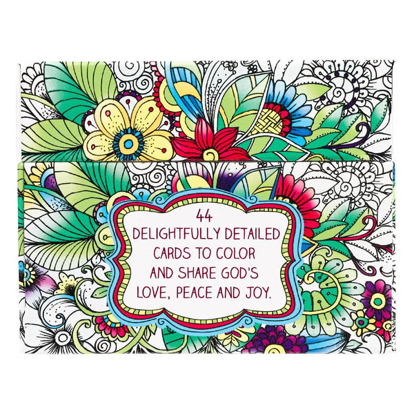 Coloring cards - Creative expressions - Bible coloring cards with scripture and inspirational messages - Small Gifts - Adventacle