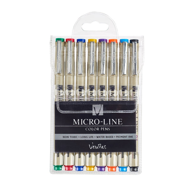 Fineliner pens - 4 or 8 Fine Liner Pens for Adults Who Enjoy Creative Coloring Books, Scrapbooking, Bible Journaling - Fineliner set - Adventacle