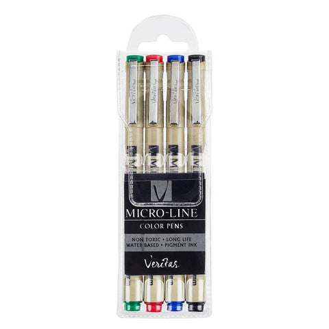 Fineliner pens - 4 or 8 Fine Liner Pens for Adults Who Enjoy Creative Coloring Books, Scrapbooking, Bible Journaling - Fineliner set - Adventacle