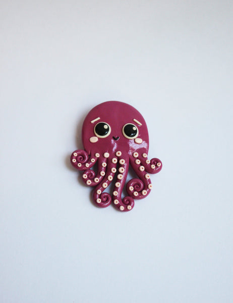 Handmade Octopus brooch - Adventacle