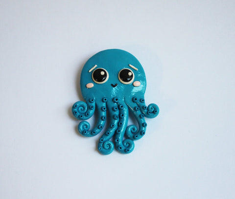 Handmade Octopus brooch - Adventacle