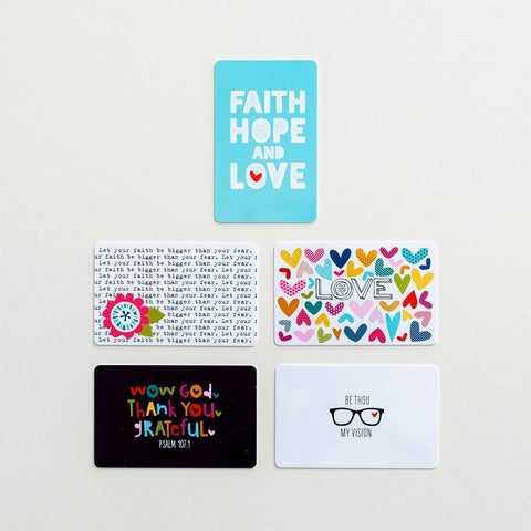Illustrated Faith Paint It Cards - For applying paints during bible journaling- Great gift for Bible journaling and scrapbooking enthusiasts - Adventacle