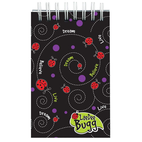 LaeDee Bugg: Live Dream Believe Wirebound Notepad- Gift Idea for Him or Her - for godson, grand daughter, or friend who enjoys paper crafts - Adventacle