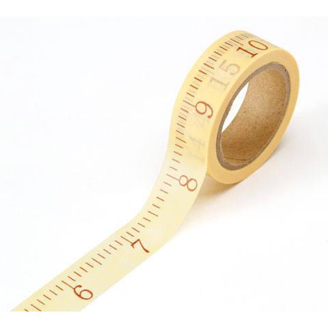 Measuring Washi Tape Washi, Sewing Washi Tape, Planner Washi, Decorative Tape, Construction Washi, Ruler washi tape - Adventacle