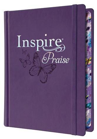NLT Inspire Praise Journaling Bible in Purple Hardcover - Religious gift under 50 - Christmas gift for aunt, friend - New Living Translation - Adventacle