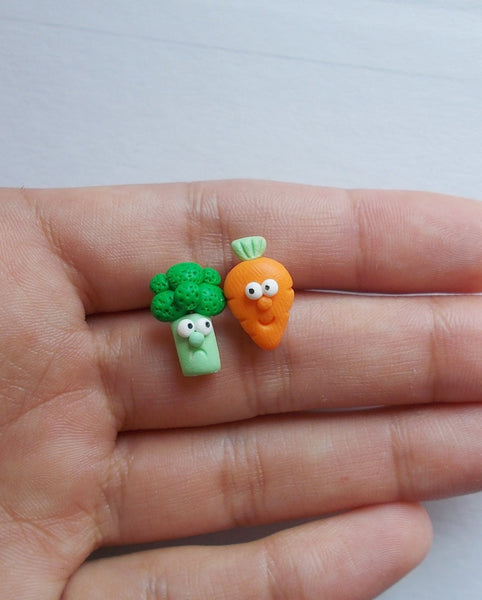 Veggie stud earrings - Adventacle