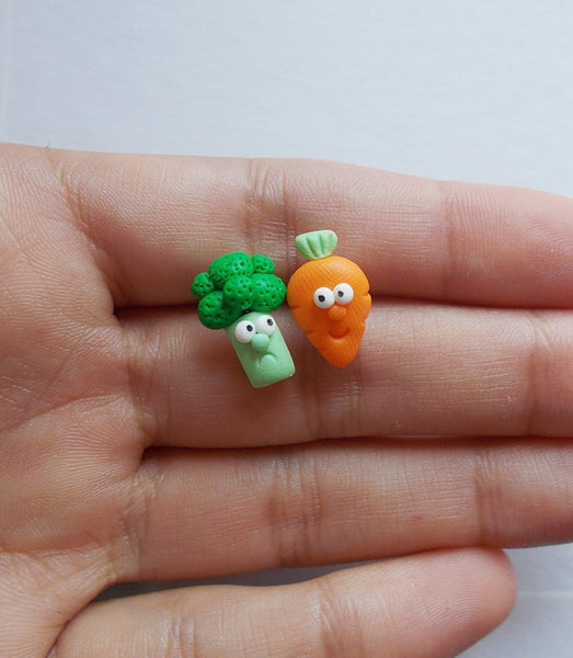 Veggie stud earrings - Adventacle